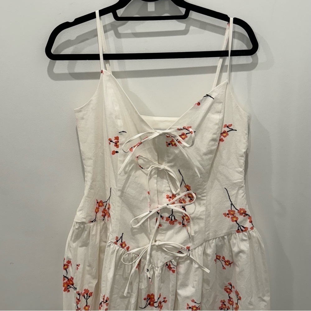 NWT Naya Rea Milana Drop Waist Midi Dress Women’s Size 8 Designer - Picture 13 of 16